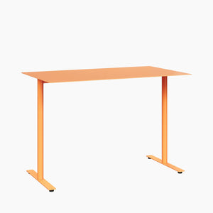 Cafe Table - Rectangular Top, T-Leg Base