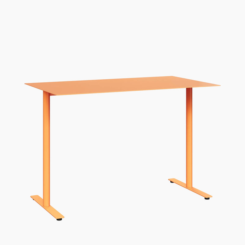 Cafe Table - Rectangular Top, T-Leg Base