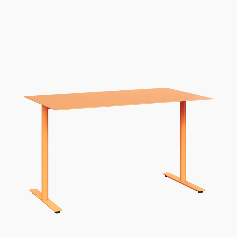 Cafe Table - Rectangular Top, T-Leg Base