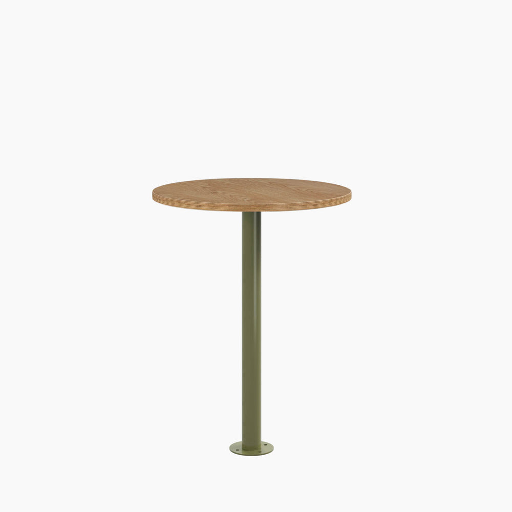 Cafe Table - Round Top, Bolted Base