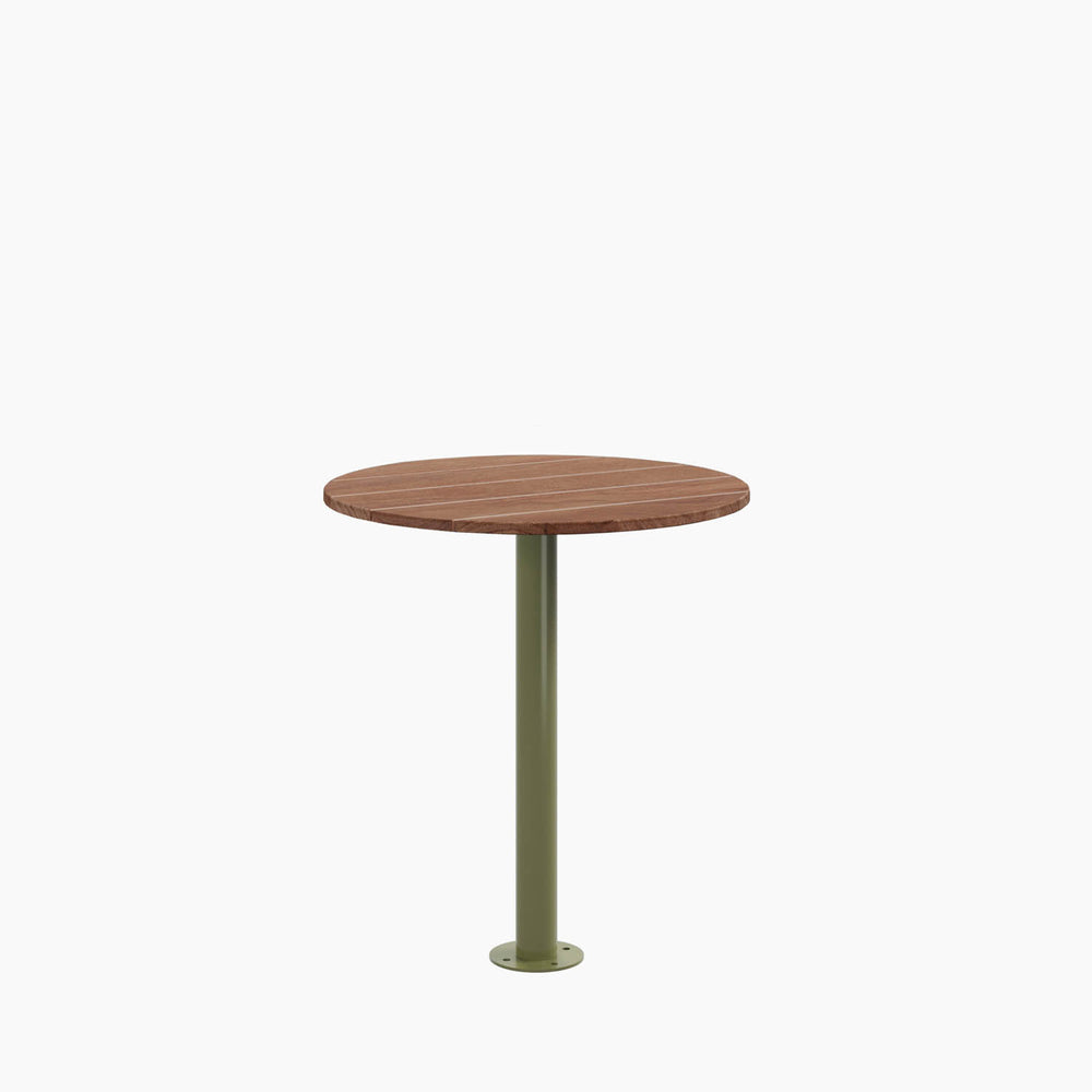 Cafe Table - Round Top, Bolted Base