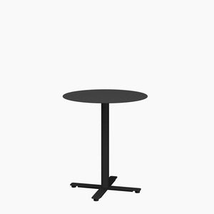 Cafe Table - Round Top, X Base