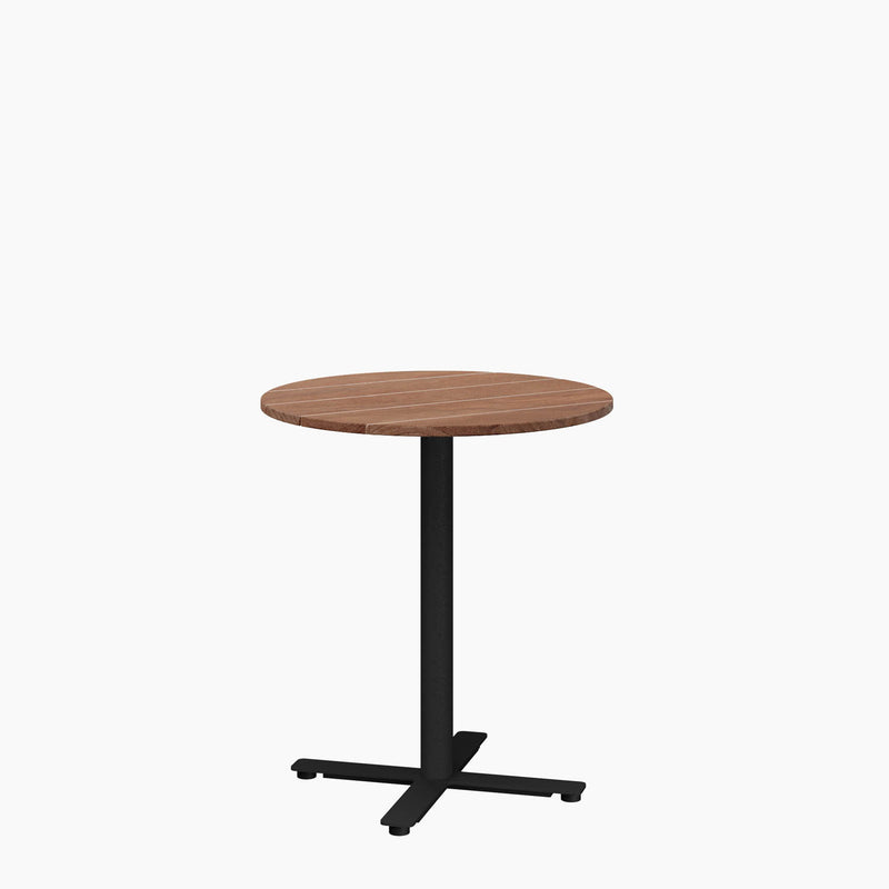 Cafe Table - Round Top, X Base