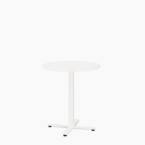 Cafe Table - Round Top, X Base