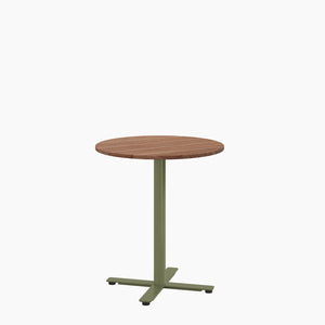 Cafe Table - Round Top, X Base