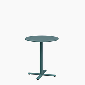 Cafe Table - Round Top, X Base