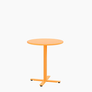 Cafe Table - Round Top, X Base