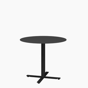 Cafe Table - Round Top, X Base