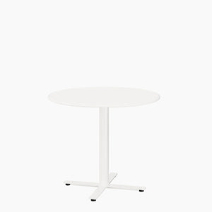 Cafe Table - Round Top, X Base