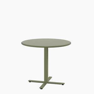 Cafe Table - Round Top, X Base