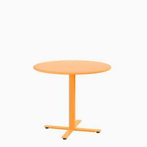 Cafe Table - Round Top, X Base