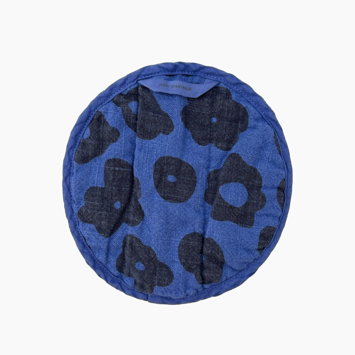Jenny Pennywood | Round Potholder - Celeste in Rave Blue