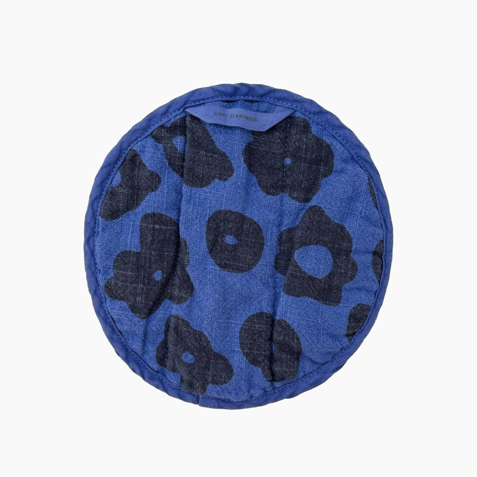 Jenny Pennywood | Round Potholder - Celeste in Rave Blue