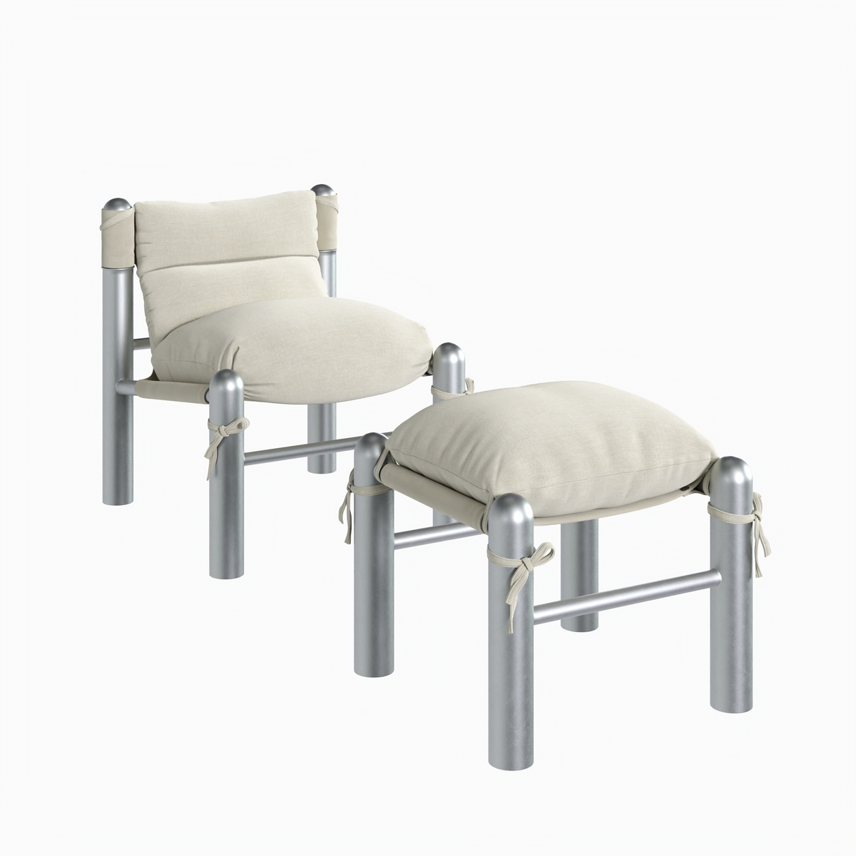 Post Lounge Chair - Canvas / Lounge Set