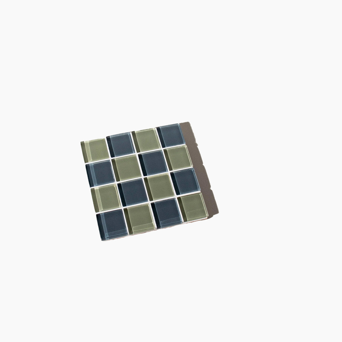 Subtle Art Studios | Glass Tile Coaster - Dusted Moss