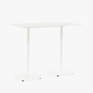 Cafe Table - Rectangular Top, Weighted Two-Stem Base