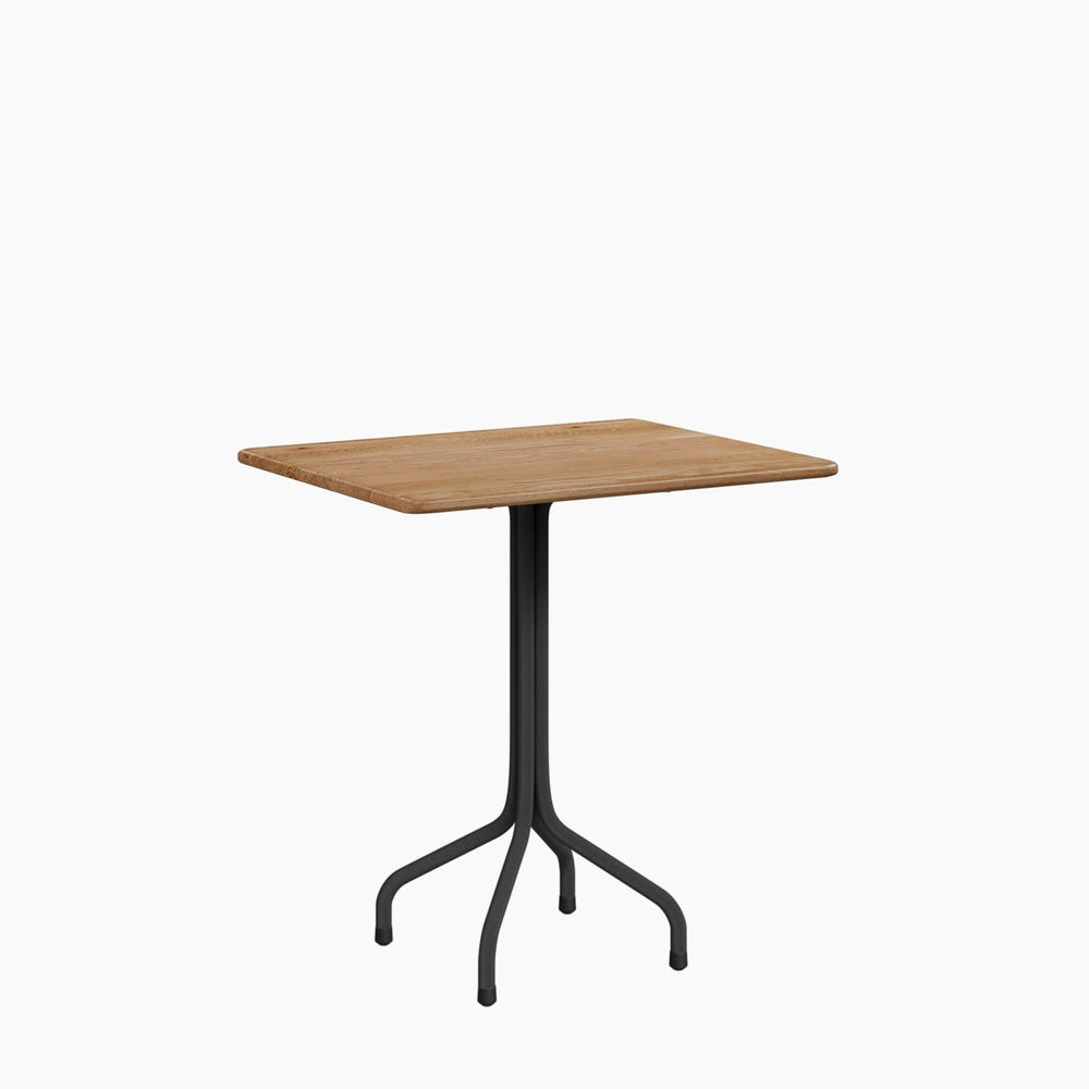 Cafe Table Back View Bent Cafe Table - Round Top - RAD Furniture