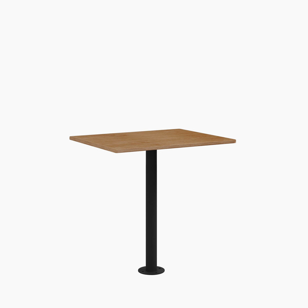 Cafe Table Back View Cafe Table - Rectangular Top, Bolted Base - RAD Furniture