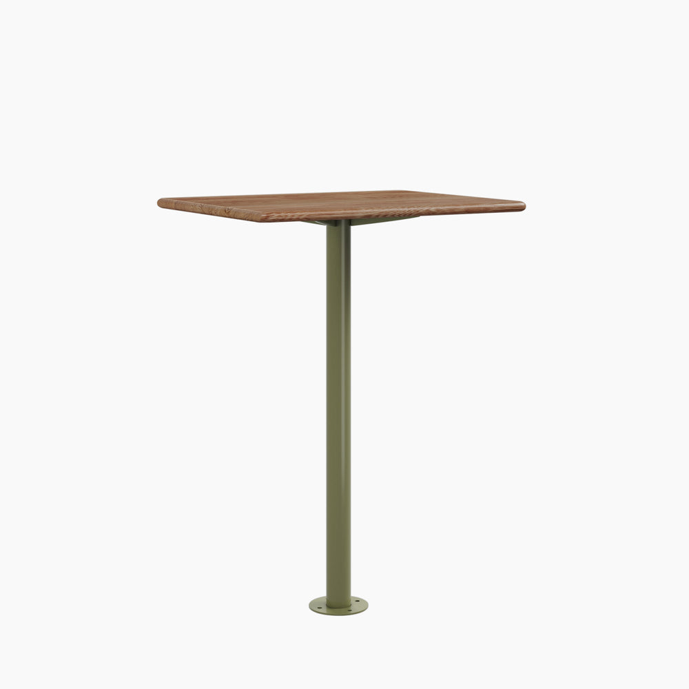 Top Rectangle Cafe Table - Rectangular Top, Bolted Base - RAD Furniture
