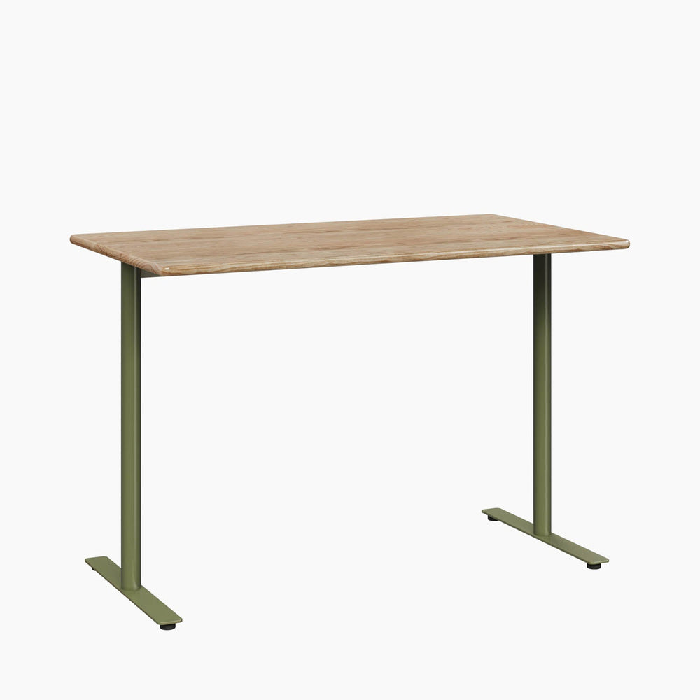 Cafe Table - Rectangular Top, T-Leg Base