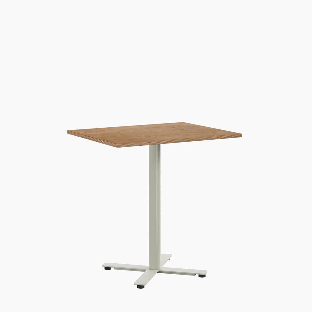 Cafe Table Back View Cafe Table - Rectangular Top, X Base - RAD Furniture