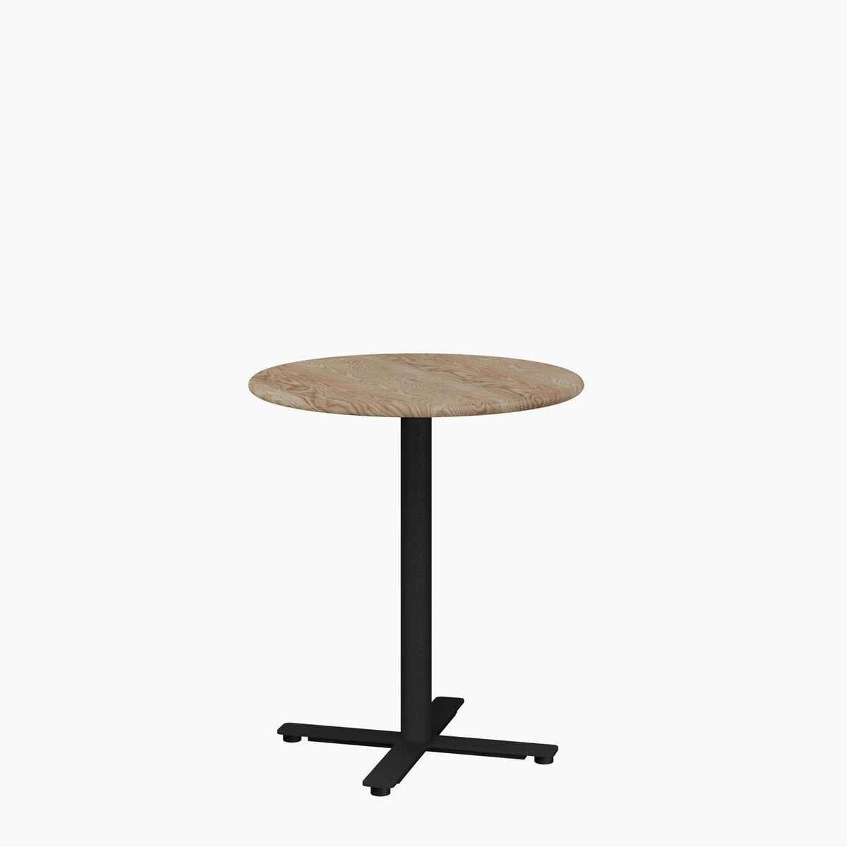 Cafe Table - Round Top, X Base