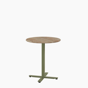 Cafe Table - Round Top, X Base